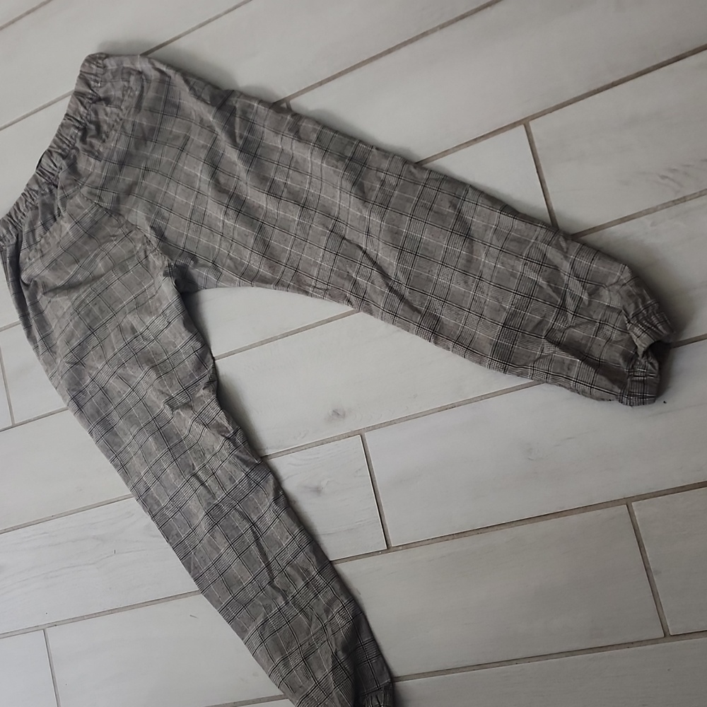 Drake Men's Plaid Jogger Pants - Brown and Gray - Picture 10 of 10